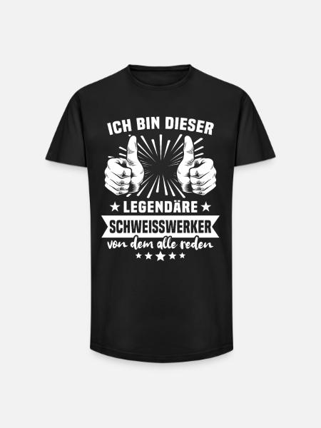 Welding Worker Legend - Long Fit Men's T-Shirt - black