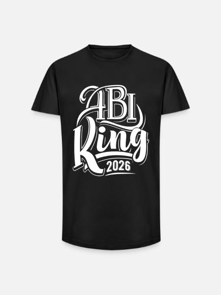 Abi King 2026 - Abitur - Spruch - Long Fit Men's T-Shirt - black