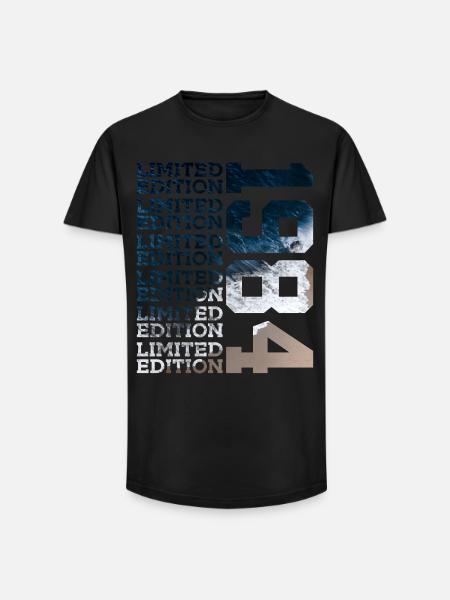 ÉDITION LIMITÉE 1984 42 ANS 42E ANNIVERSAIRE - T-shirt coupe longue homme - noir