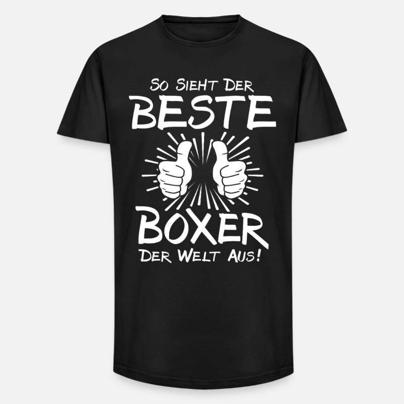Bester Boxer - Long Fit Männer T-Shirt - Schwarz