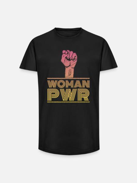 Women's Rights Woman Power - Long Fit Men's T-Shirt - black