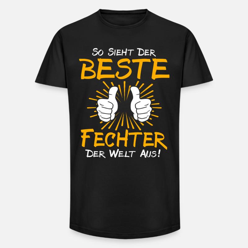 Fechter Geschenkidee - Long Fit Männer T-Shirt - Schwarz
