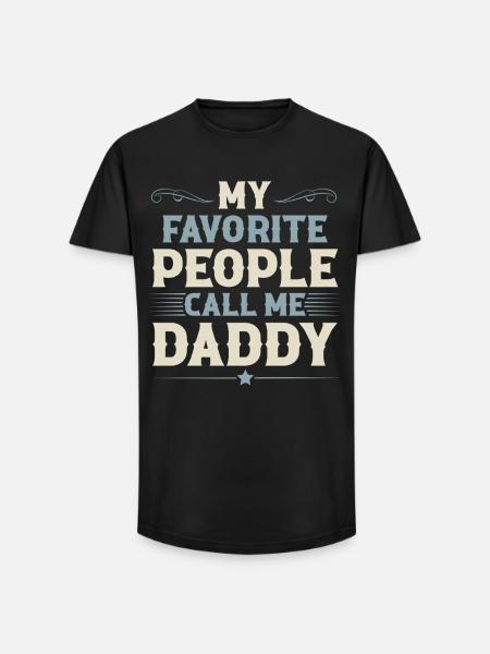 Far Far Fars dag - Long fit herre T-shirt - sort