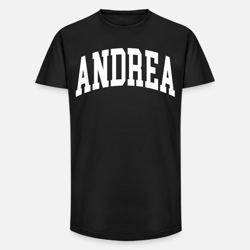 Andrea - Long Fit Männer T-Shirt - Schwarz