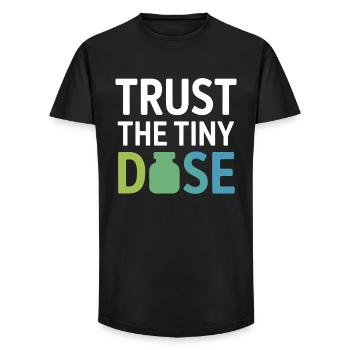 Homeopathy Trust The Tiny Dose Professional Gear  - Long Fit Men's T-Shirt - black - Front - AI Model Male 185 light (185cm)