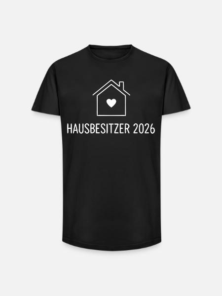 Propriétaire 2026 – Propriété - T-shirt coupe longue homme - noir