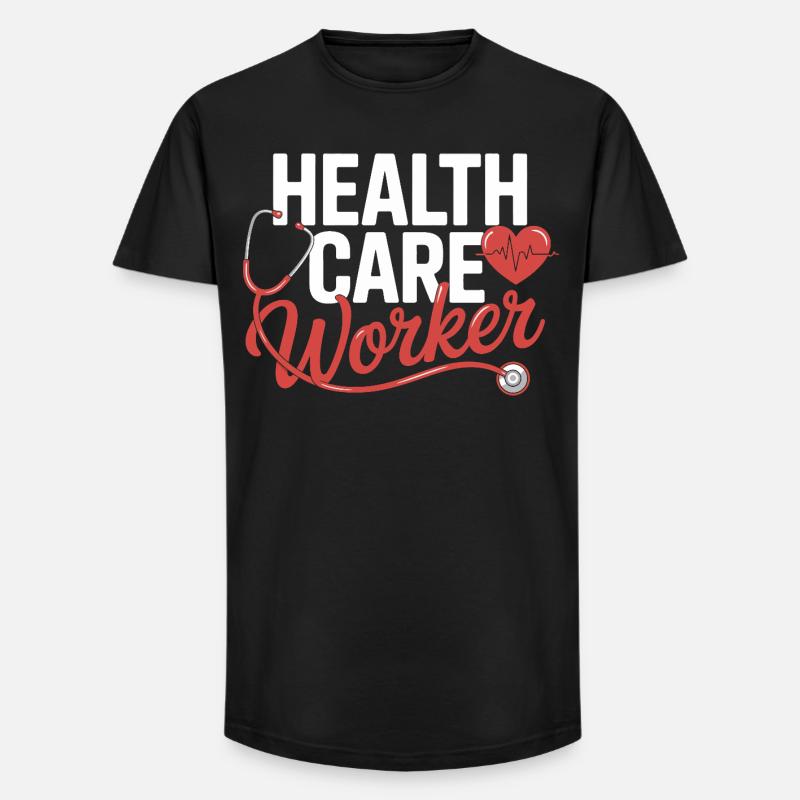 Gesundheitsfachkraft Emblem - Long Fit Männer T-Shirt - Schwarz
