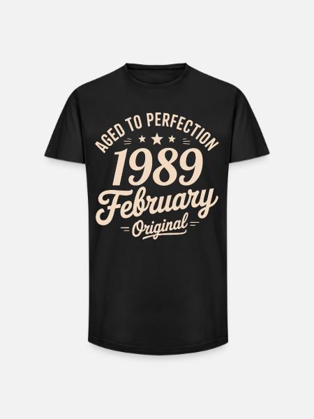 Février 1989 - February 1989 - Long Fit Men's T-Shirt - black