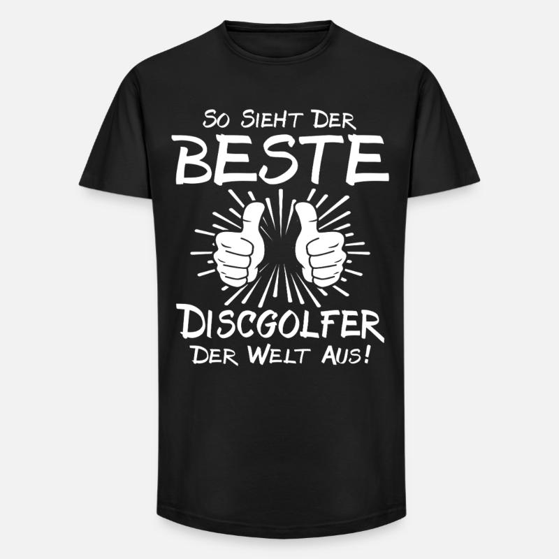 Bester Discgolfer - Long Fit Männer T-Shirt - Schwarz