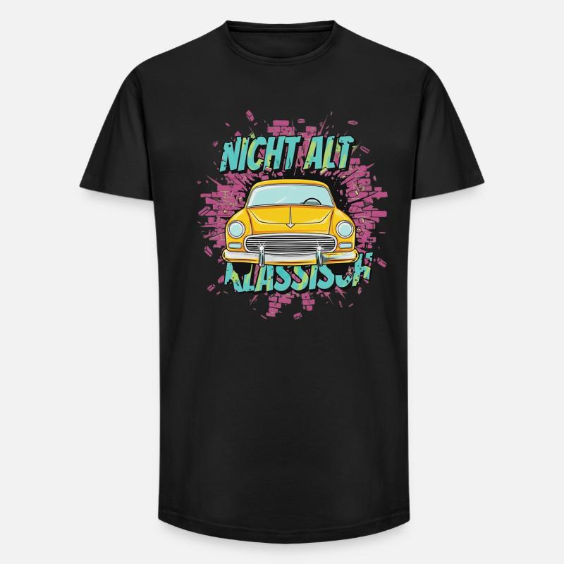 Oldtimer Auto – Nicht Alt Klassisch - Long Fit Männer T-Shirt - Schwarz