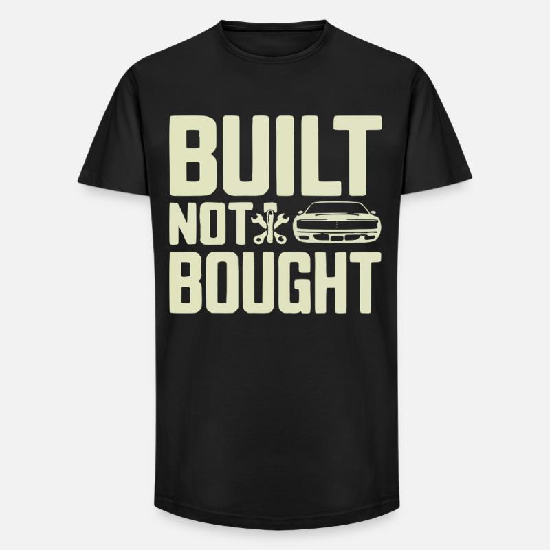 Built Not Bought Screwdriver Statement - Long Fit Men's T-Shirt - black