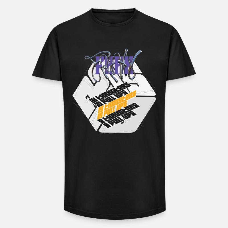 Fran Hero WOD Cross-Training leichte Grafikversion - Long Fit Männer T-Shirt - Schwarz