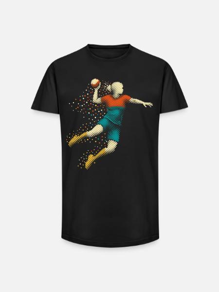 handball mädchen - Long Fit Männer T-Shirt - Schwarz