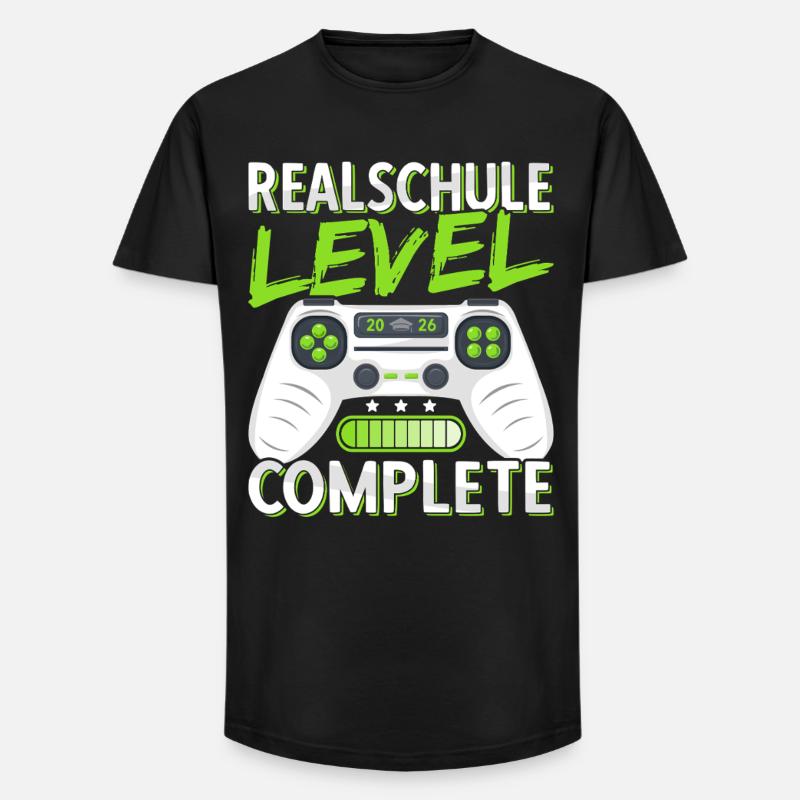 Realschule Abschluss 2026 Realschulabschluss Junge - Long Fit Männer T-Shirt - Schwarz