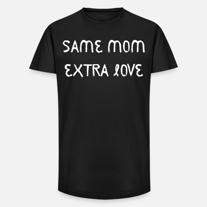 Same Mom Extra Love - Long Fit Männer T-Shirt - Schwarz