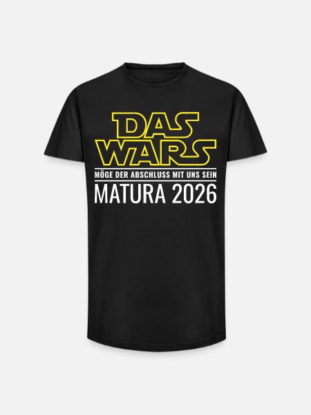 Matura 2026 Das wars - Long Fit Männer T-Shirt - Schwarz