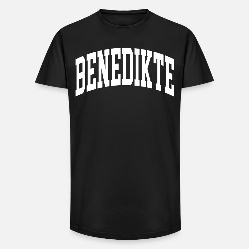 Benedikte - Long Fit Männer T-Shirt - Schwarz