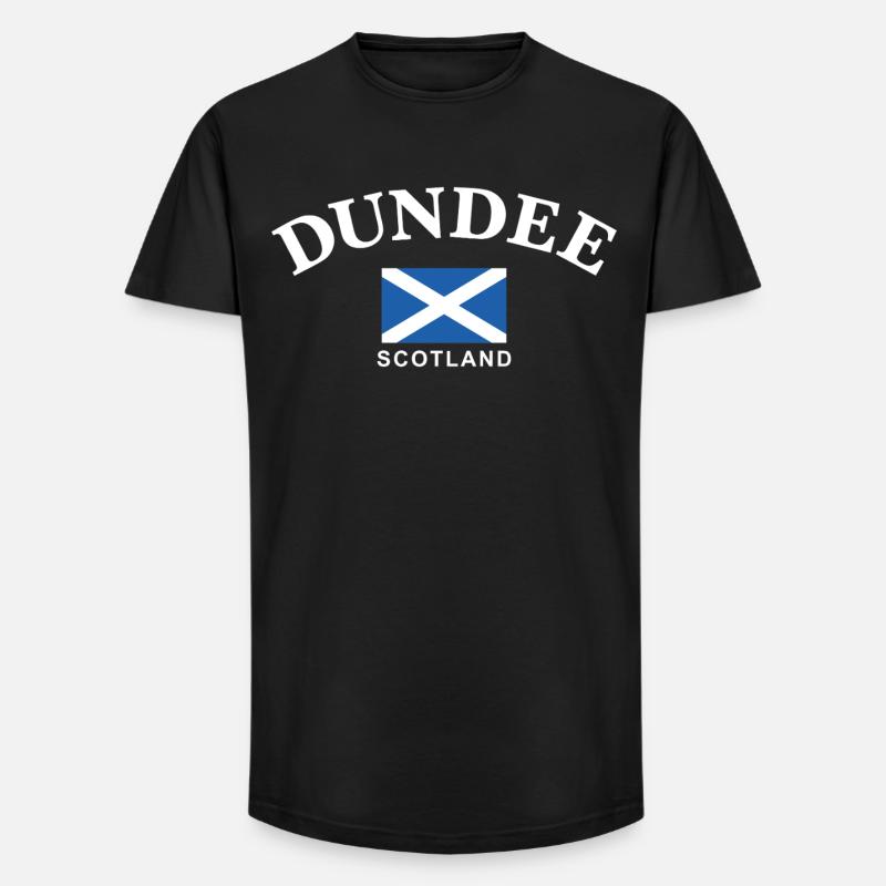 Dundee, Schottland - Long Fit Männer T-Shirt - Schwarz