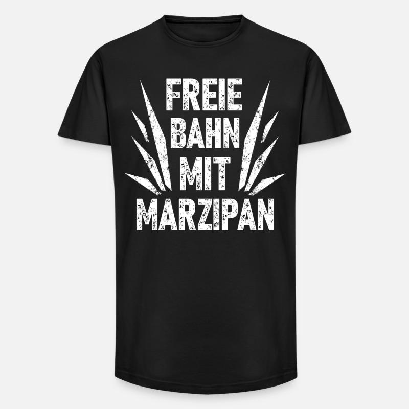 Freie Bahn Mit Marzipan - Long Fit Männer T-Shirt - Schwarz