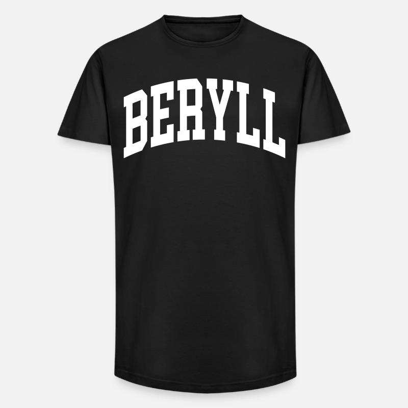 Beryll - Long Fit Männer T-Shirt - Schwarz