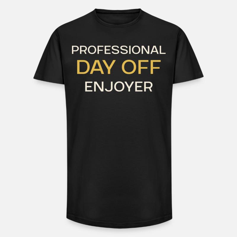 Professioneller Freizeitgenuss - Long Fit Männer T-Shirt - Schwarz