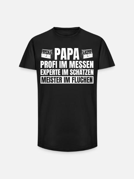 Dad Handyman Repairs Everything Father's Day - Long Fit Men's T-Shirt - black