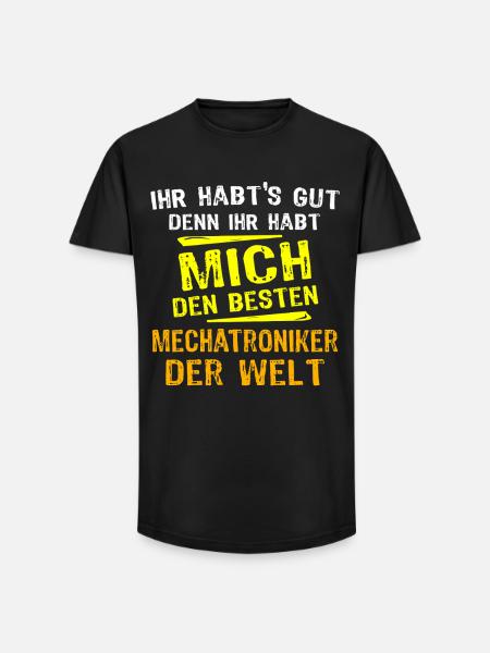 Mechatronics Technician Gift - Long Fit Men's T-Shirt - black