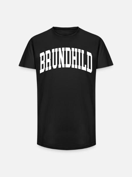 Brundhild - T-shirt coupe longue homme - noir