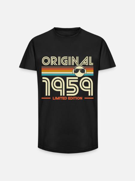 Original 1959 Limited Edition - Long Fit Men's T-Shirt - black
