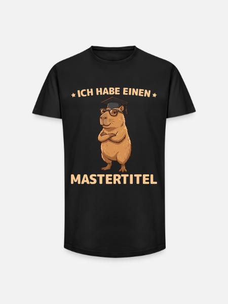 Master 2026 Capybara Master's Exam Passed - Long Fit Men's T-Shirt - black