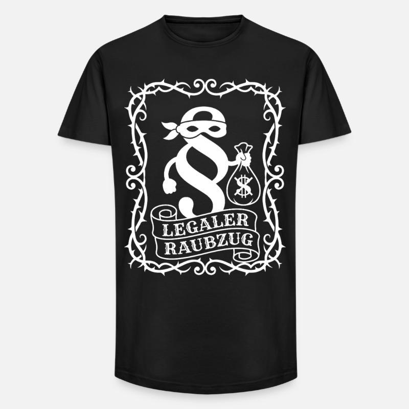 Lovlig Raid Paragraph Bandit - Long fit herre T-shirt - sort