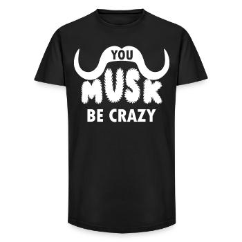 PHOTOGRAPHERS MUSK OXEN - Long Fit Men's T-Shirt - black - Front - AI Model Male 185 light (185cm)