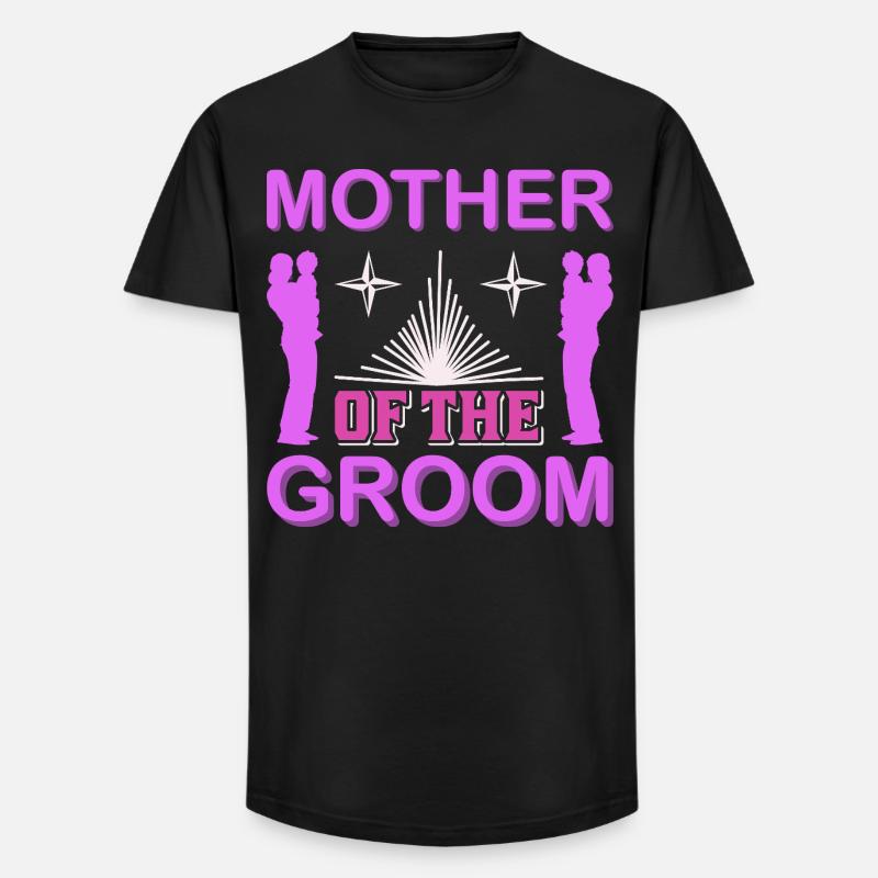 Mutter des Bräutigams Hochzeitsmama-Geschenkhemd - Long Fit Männer T-Shirt - Schwarz