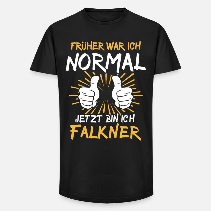 Falkner Spruch - Long Fit Männer T-Shirt - Schwarz