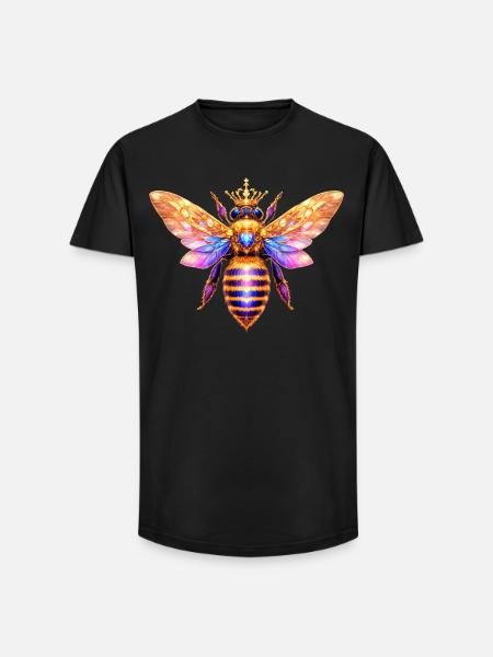 Queen Bee Bienenkönigin - Long Fit Men's T-Shirt - black