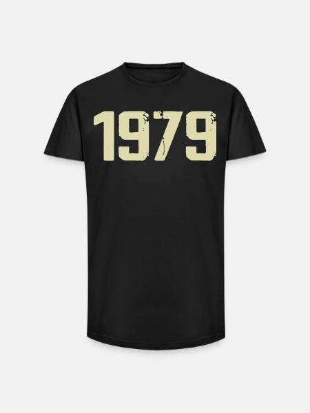 Jubilé 1979 - T-shirt coupe longue homme - noir