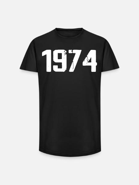 1974 - Awesome since 1974 - Long Fit Men's T-Shirt - black