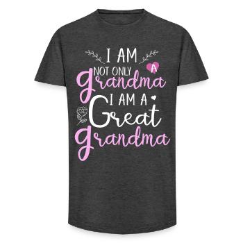 football mama, football mom, leopard football mom, - Long Fit Men's T-Shirt - charcoal grey - Front - AI Model Male 185 light (185cm)