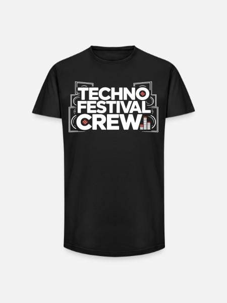 Techno Festival Crew – Techo Party Outfit - Long Fit Men's T-Shirt - black