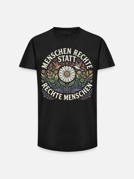 Equality Statement Radicalized by Decency Trend - Long Fit Männer T-Shirt - Schwarz