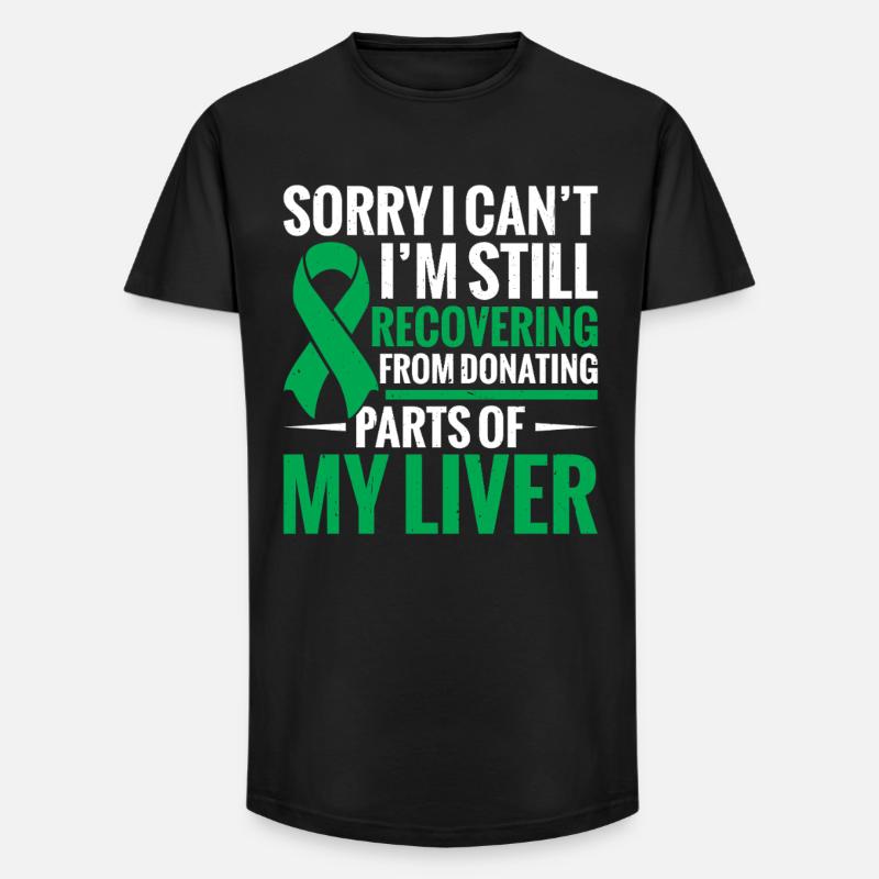 Lebertransplantations-Operation Leberempfänger - Long Fit Männer T-Shirt - Schwarz