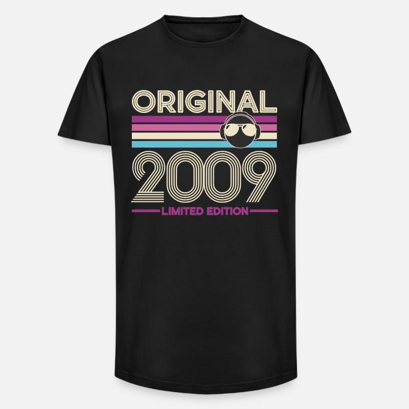 Originale limitierte Edition 2009 - Long Fit Männer T-Shirt - Schwarz
