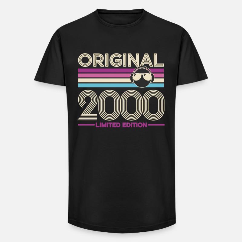 Originale Limited Edition von 2000 - Long Fit Männer T-Shirt - Schwarz