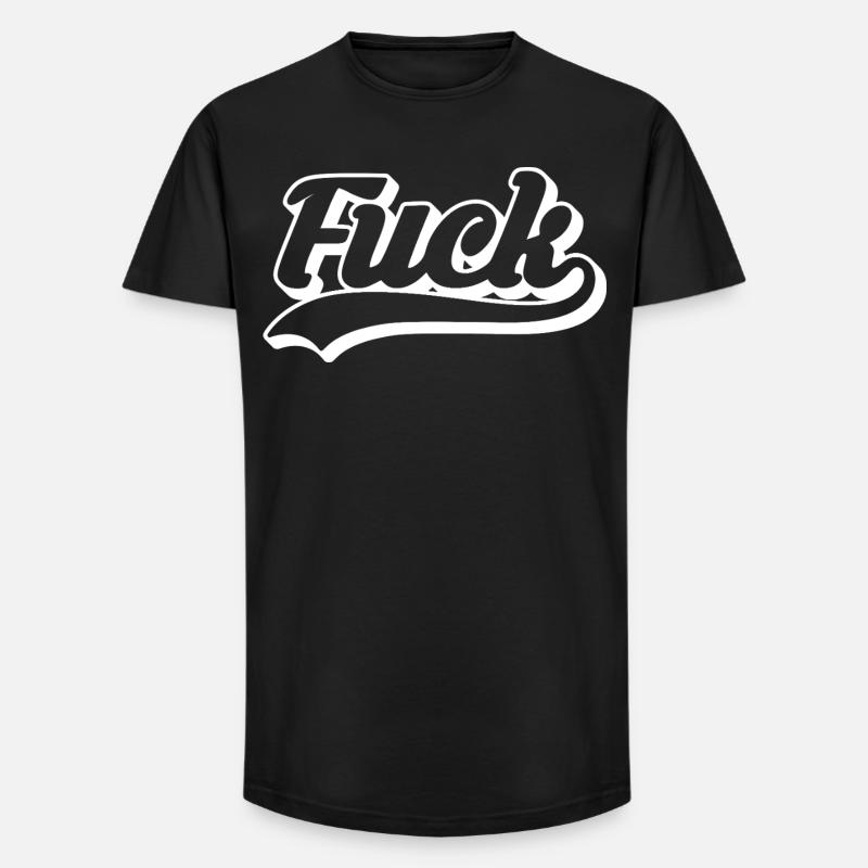Scheiß auf das Retro-Skript - Long Fit Männer T-Shirt - Schwarz