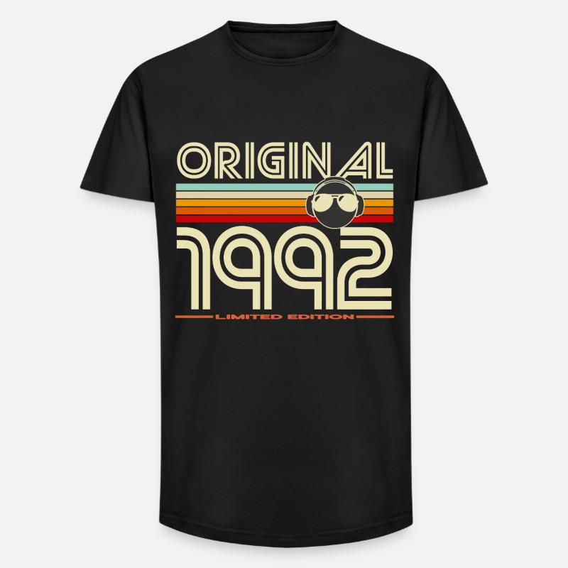 Originale Retro-Edition von 1992 - Long Fit Männer T-Shirt - Schwarz