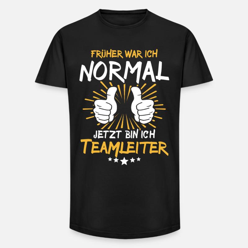 Teamleiter Spruch - Long Fit Männer T-Shirt - Schwarz