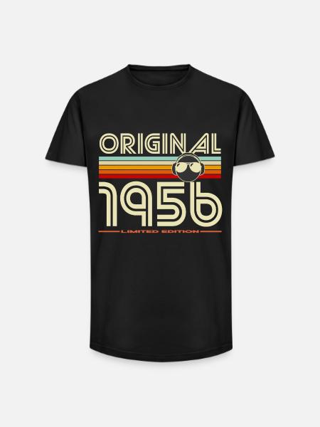 Original 1956 Retro Limited Edition - Long Fit Men's T-Shirt - black