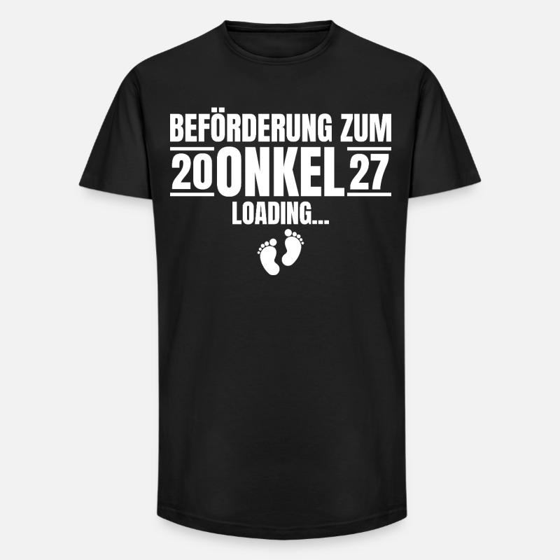Beförderung zum Onkel 2027 Loading - Long Fit Männer T-Shirt - Schwarz