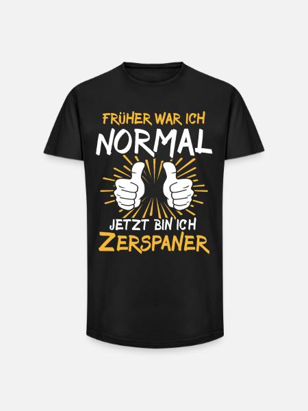 Zerspaner Spruch - Long Fit Männer T-Shirt - Schwarz