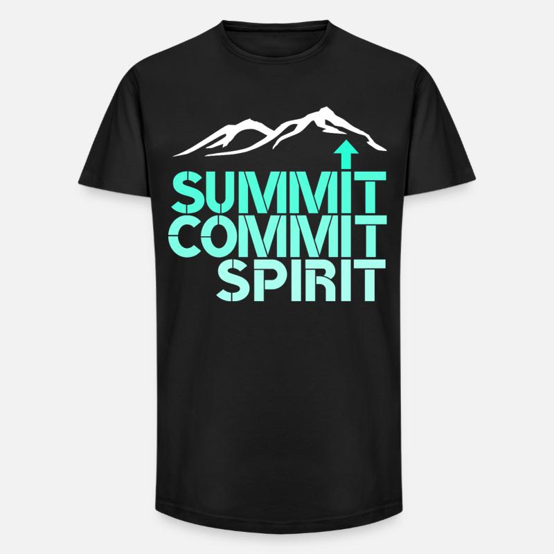 Spirit Commit Summit - Long Fit Men's T-Shirt - black